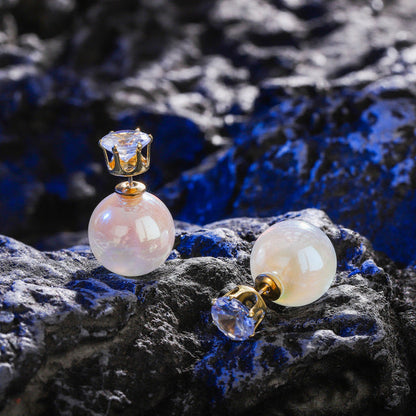 neue Intarsien Strass Perle Stud Ohrringe Frauen Persönlichkeit Mode Einzigartige Design Ohrringe Hochzeit Schmuck Geburtstag Geschenk