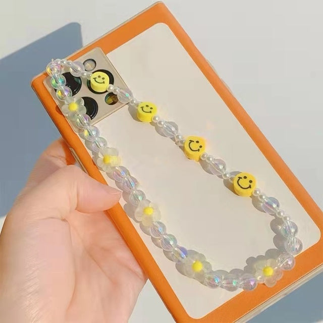 Perlen-Lanyard DIY Kreative Acryl-Telefonkette Schönheit Modeschmuck Zubehör Cartoon Bär Schmetterling Perlenarmband Unisex