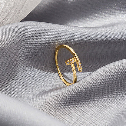 Klassisches Design, edler Schmuck, Mikro-Set Zirkon, Luxus-Edelstahlringe für Frauen, Urlaubsparty, Alltagsgeschenke, Ringe für Männer