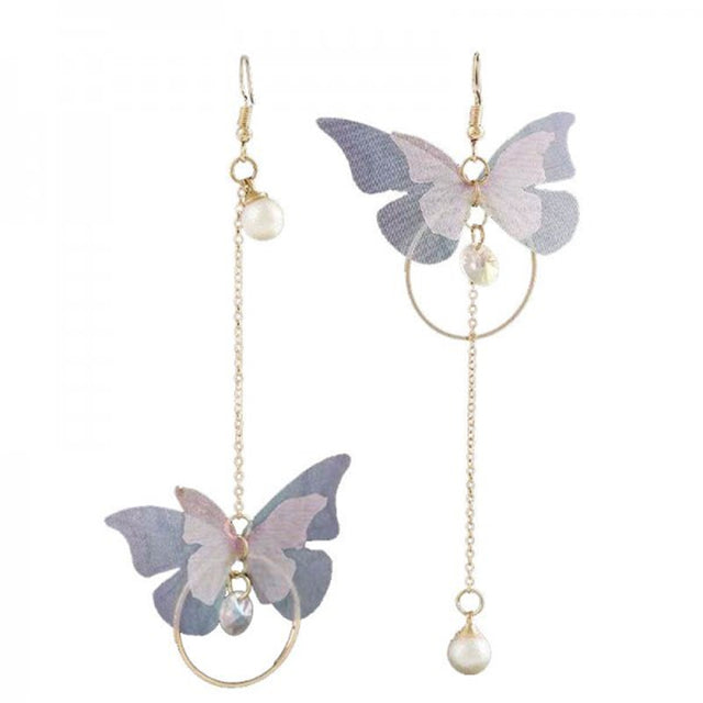 Mode Schmetterling Quaste Drop Ohrringe Für Frauen Trendy Shiny Mond Sterne Perlen Baumeln Ohrringe Koreanische Schmuck Mädchen Party Geschenke