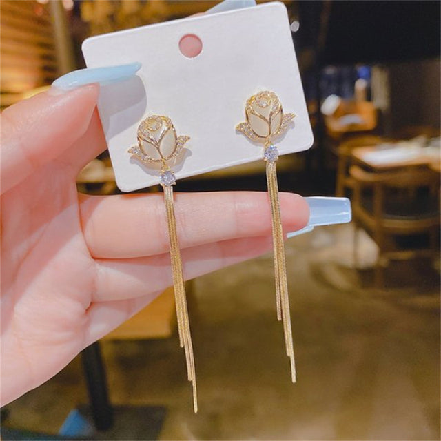 Mode Schmetterling Quaste Drop Ohrringe Für Frauen Trendy Shiny Mond Sterne Perlen Baumeln Ohrringe Koreanische Schmuck Mädchen Party Geschenke