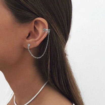 Mode Weibliche Ohr Clips für Frauen Kalten Wind Ohrringe Punk Kühlen Ohr Bolzen Ohrringe Schmetterling Ohr Manschette Hochzeit Party Geschenk Schmuck