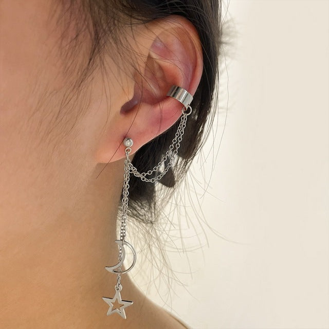 Mode Weibliche Ohr Clips für Frauen Kalten Wind Ohrringe Punk Kühlen Ohr Bolzen Ohrringe Schmetterling Ohr Manschette Hochzeit Party Geschenk Schmuck